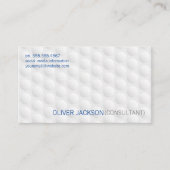 Cirkelvormige kuiltjes | Eenvoudig wit patroon Visitekaartje (Voorkant)