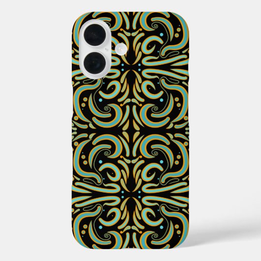 Cirkelvormige, lineaire en taps toelopende vormen Case-Mate iPhone case (Achterkant)