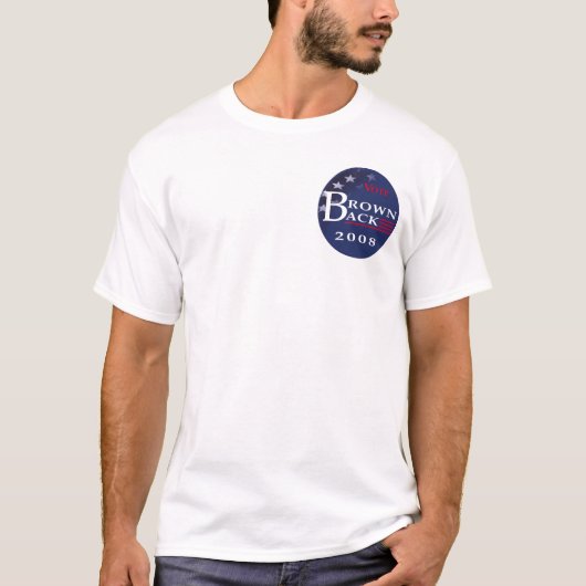 Cirkelvormige Logo Voorzijde rechthoekige Logo ach T-shirt (Voorkant)