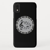 cirkelvormige pianosleutels en Muzieknoten Case-Mate iPhone Case (Achterkant)