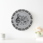 cirkelvormige pianosleutels en Muzieknoten Grote Klok (Huis)