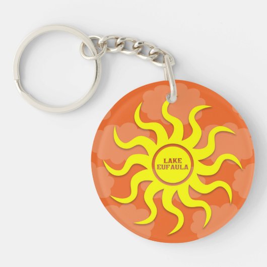 Cirkelvormige Sleutelhanger (dubbelzijdig) (Voorkant)