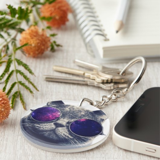 Cirkelvormige Sleutelhanger (dubbelzijdig) (Voorkant Rechts)