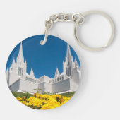 Cirkelvormige Sleutelhanger San Diego Temple (Achterkant)