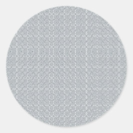 Cirkelvormige sticker met een gedetailleerd geomet