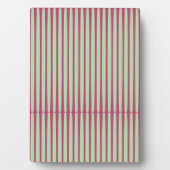 Cirkelvormige strepen in limoen en rood. fotoplaat (voorkant)