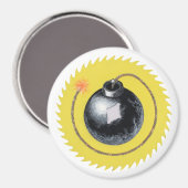 cirkelvormige tijdbom magneet (Voorkant / Achterkant)