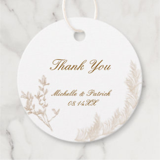 Cirkelvormige ventilatorlabels bedankjes labels