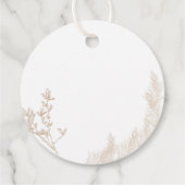 Cirkelvormige ventilatorlabels bedankjes labels (Achterkant)