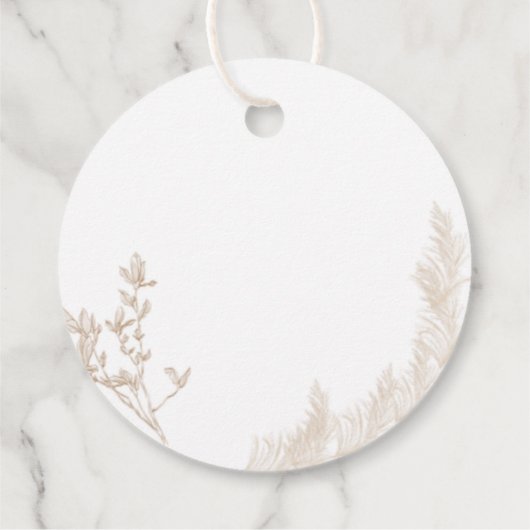 Cirkelvormige ventilatorlabels bedankjes labels (Achterkant)