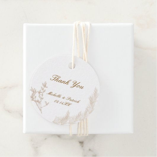 Cirkelvormige ventilatorlabels bedankjes labels (In situ)