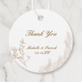 Cirkelvormige ventilatorlabels bedankjes labels (Voorkant)