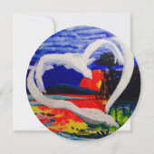 Cirkelvormige Wenskaart Feestdagenkaart (Achterkant)