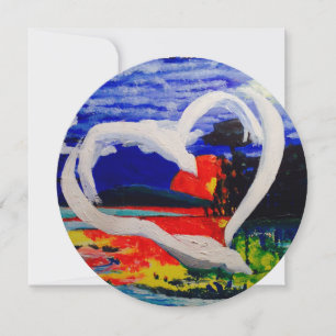 Cirkelvormige Wenskaart Feestdagenkaart