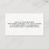 Cirkelzaag en hamer | houten Visitekaartje (Achterkant)