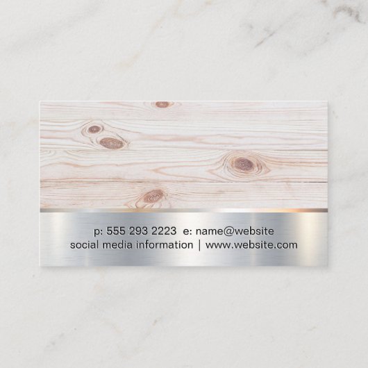 Cirkelzaag | Hamers | Hout | Metaal Visitekaartje (Achterkant)