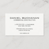 Cirkelzaag | Hamersleutel | Bouwconstructie Visitekaartje (Achterkant)