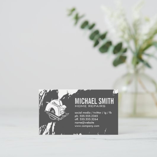 cirkelzaag | Hardwaretools | timmerwerk Visitekaartje (Staand voorkant)