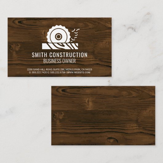 cirkelzaag | Home Reparatie Gereedschap Visitekaar Visitekaartje (Voorkant / Achterkant)