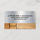 Cirkelzaag | Hout zagen | Bouwsector Visitekaartje (Achterkant)