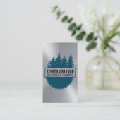 Cirkelzaag | Houten Icoon Visitekaartje (Staand voorkant)