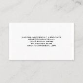 cirkelzaag | houten planken visitekaartje (Achterkant)