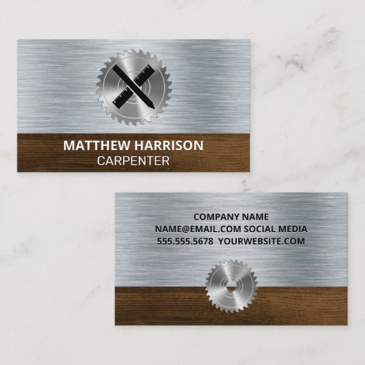 cirkelzaag | Hulpmiddelen voor architecten Visitekaartje (Voorkant / Achterkant)