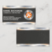 Cirkelzaagmoersleutel schroevendraaier | Metaalafw Visitekaartje (Voorkant / Achterkant)