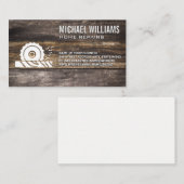 cirkelzaagsnijhout | timmerman visitekaartje (Voorkant / Achterkant)