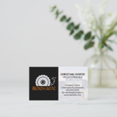 Cirkelzagen en hout | Visitekaartje voor thuisrepa (Staand voorkant)