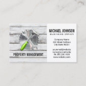 Cirkelzagen | Hammer WFrench | Hout Visitekaartje (Voorkant)