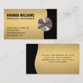 Cirkelzagen | Hardware voor weers Visitekaartje (Voorkant / Achterkant)