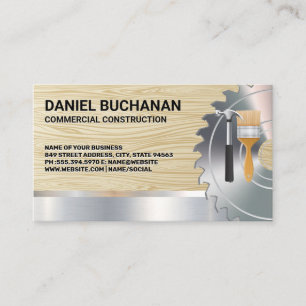 Cirkelzagen Hardwarehammer Brush-Visitekaartje Visitekaartje