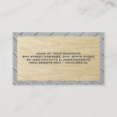 Cirkelzagen | Hout | Staalpatroon Visitekaartje (Achterkant)