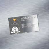 Cirkelzagen | kraan | Staal | Bouw Magnetisch Visitekaartje (Voorbeeld)