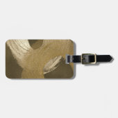 Cirkelzandstorm in Tan en donkerbruin Bagagelabel (Voorkant horizontaal)