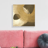 Cirkelzandstorm in Tan en donkerbruin Canvas Afdruk (Insitu (Woonkamer))