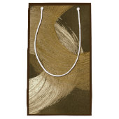 Cirkelzandstorm in Tan en donkerbruin Klein Cadeauzakje (Voorkant)