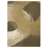 Cirkelzandstorm in Tan en donkerbruin Klembord (Achterkant)