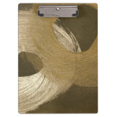Cirkelzandstorm in Tan en donkerbruin Klembord (Voorkant)