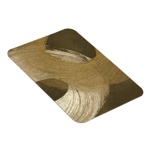 Cirkelzandstorm in Tan en donkerbruin Magneet (Rechterzijde)