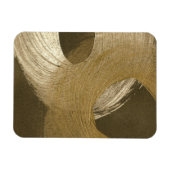 Cirkelzandstorm in Tan en donkerbruin Magneet (Horizontaal)