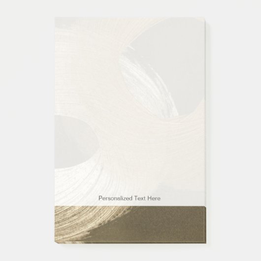 Cirkelzandstorm in Tan en donkerbruin Post-it® Notes (Voorkant)