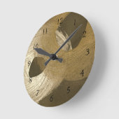 Cirkelzandstorm in Tan en donkerbruin Ronde Klok (Hoek)