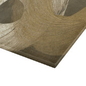 Cirkelzandstorm in Tan en donkerbruin Snijplank (Hoek)