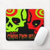 CIRKUS VAN HELL SKULL-MUISMAT MUISMAT (Met muis)