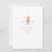 Cirkusdieren Geslacht Neutrale Baby Shower Uitnodi Kaart (Achterkant)