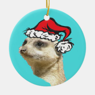 Cirle-versiering kerstmis Meerkat Keramisch Ornament