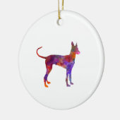 Cirneco Dell Etna in watercolor Keramisch Ornament (Links)
