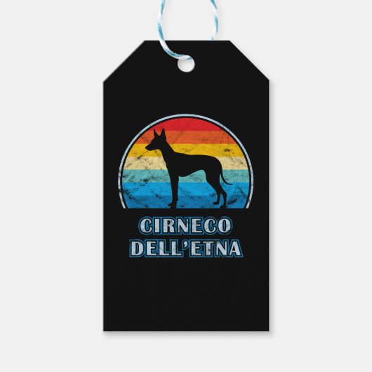 Cirneco dell'etna Dog Cadeaulabel (Voorkant)